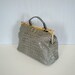 Vintage 70s Faux Alligator Carry Bag // Vintage Purse // Sage Green