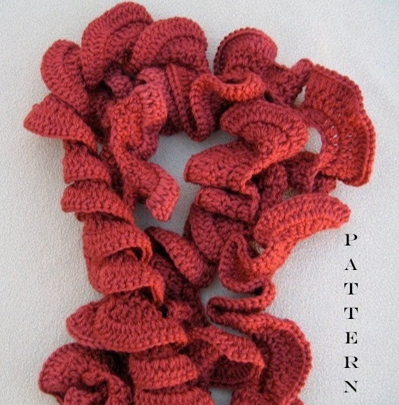 PDF Crochet Pattern Spiffy Spiral Scarf