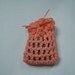 Organic Lavender Sachet Crocheted Peach