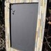 reclaimed wood cottage chalkboard