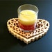 Scroll Saw Hard Maple Heart Trivet