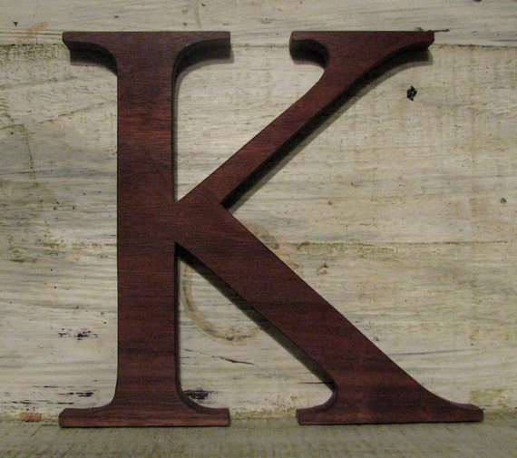 Wooden Letters Letter K by SecondNatureWoodwork on Etsy