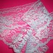 Flat Baby Blue Raschel Lace