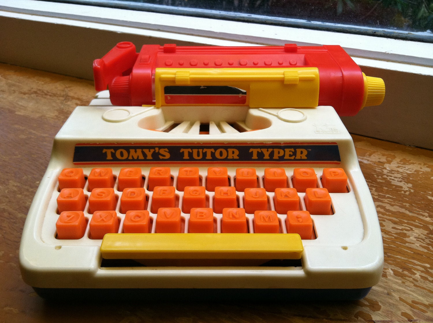 Tomy's Tutor Typer Vintage Kids Toy Typewriter Tomy