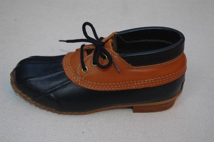LANDS END Duck Shoes Rain Hiking Ankle Garden Boots Size 7