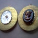 Large Vintage Oval Brass Locket with Cabochon/ Cameo Setting