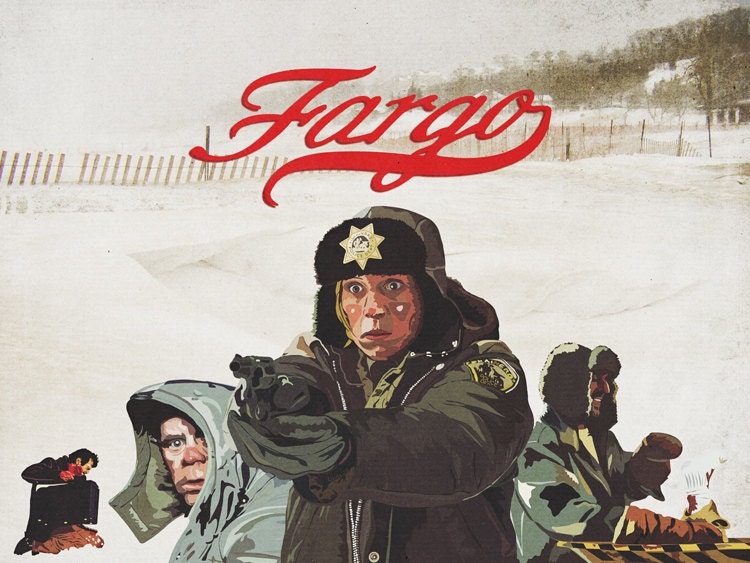 Fargo A3 Poster Print by theartoftimwillis on Etsy
