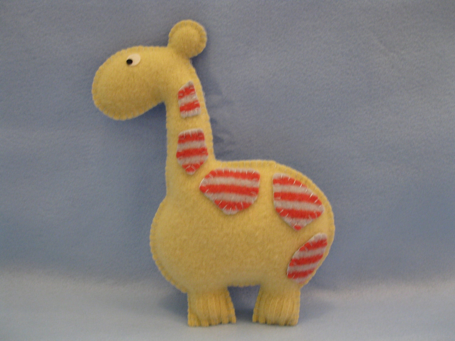 Felted Giraffe Animal Pillow by jyutan on Etsy