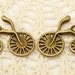 Penny-farthing Old Fashioned Vintage Bicycle Bike Charms, Antique Bronze (8) - A2
