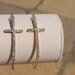 Side Cross Bracelet Gold