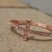 Side Cross Bracelet Rose Gold Bangle
