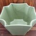 Vintage Haeger Planter -- Matte Green Glaze -- Retro, Art Deco, Cool