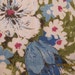 Mint with Tags. Vintage Hand printed Fallani and Cohn Floral Tablecloth. 60 x 84. Signed Luther Travis.