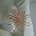 Large flower Copper earrings. FREE SHIPPING in the U.S.