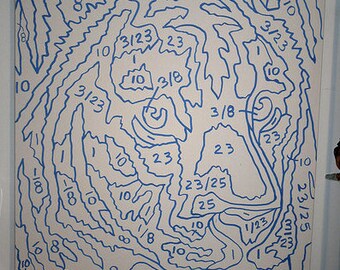 Oversize Tiger Paint-by-Number Canvas