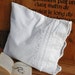 Cushion made of antique Transylvanian linen, plain sewing, linen embroidery, pillow