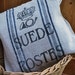 linen cushion grainsack antique Suede Postes