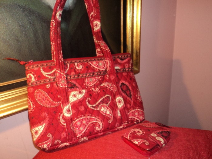 vera bradley red paisley