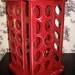 Red Distressed Spice Rack