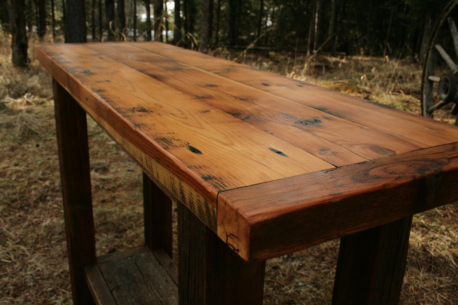 Rustic Wood Table 1