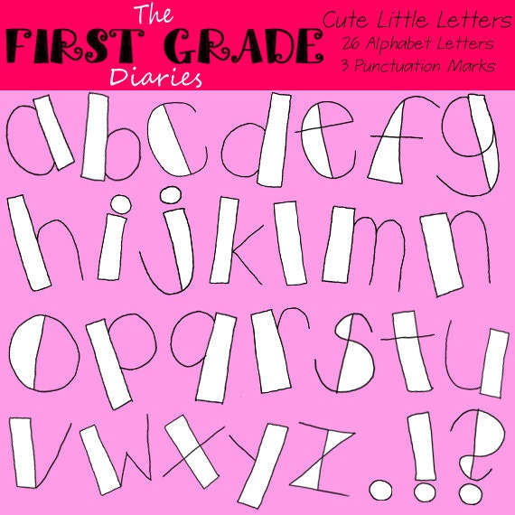 cute block letters