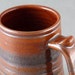 Stoneware TANKARD with Iron RED & Black Tenmoku Glaze