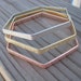 Metal Bangle Bracelet Set- set of 3- Gold, Silver, Copper- only 1 set available