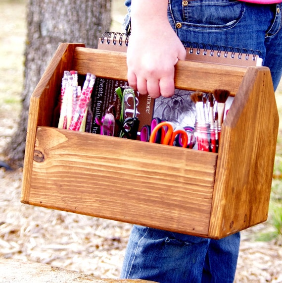 Items similar to Vintage Tool Box Inspired - Wood Art ...