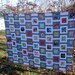 Contemporary throw quilt