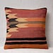 hand woven vintage kilim pillow cover -15.94" x 16.14" - free shipment with UPS - 01834-36