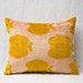 15x 20 Decorative Pillow Accent Pillow Throw Pillow Ikat Pillow Cover Silk Pillow Yellow Velvet Ikat Cushion - 02266-92