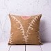handmade vintage suzani pillow cover - 15.55" x 15.94" - free shipment with UPS -00799-48