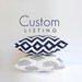 Custom for Leslie - (1) 18" x 18" smokey blue Greek Key and (1) 18x18 smokey blue chevron