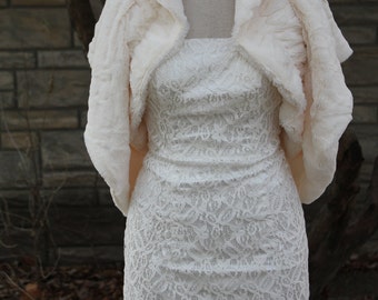 faux fur shrug bolero Wrap,wedding bolero, bridal wrap