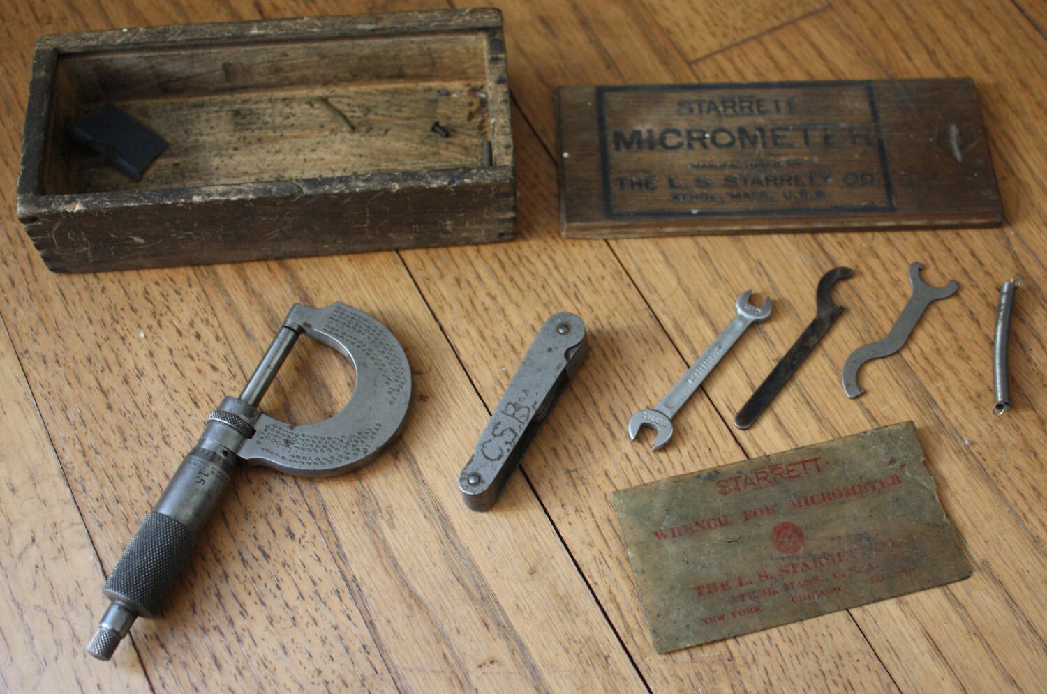 RESERVED SALE Vintage Starrett Micrometer 230 with original