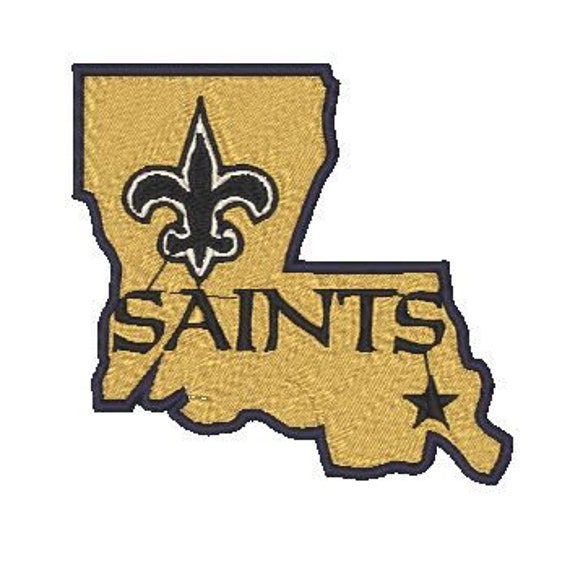 New orleans saints embroidery design