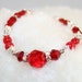 Little Girls Beautiful Red Crystal Bracelet