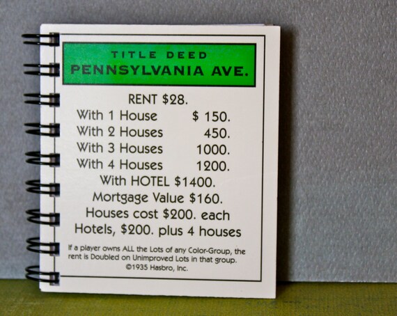 pennsylvania avenue mcdonalds monopoly