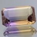 Handcut Polished Faceted Loose Gemstone Natural Ametrine Octagon 5.41 Ct.Jewelry Supplies Gemstones