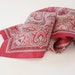 Vintage Royal Scarf by crepe royal - Burgundy, Square, Hand printed