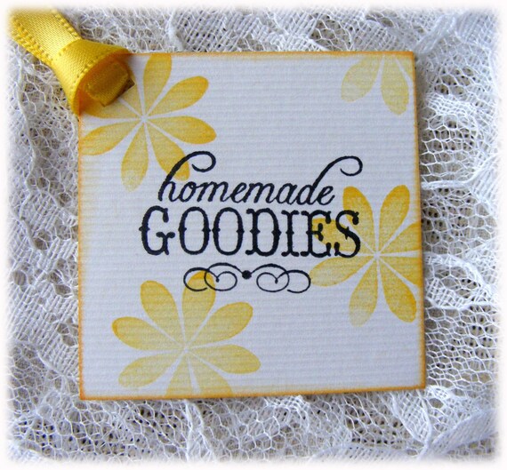 Handmade Goodies Bakery Tags Food Tags with From the