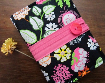 Kindle Case - Kindle Cover - Ebook Reader - Kobo - Nook - iPad - Tablet - Padded - Flowers - Birds