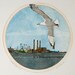 Sea Gull Etching - Original Print by William White - Antrim Coast - Color Etching Print - Hand Pulled Print - FREE SHIPPING