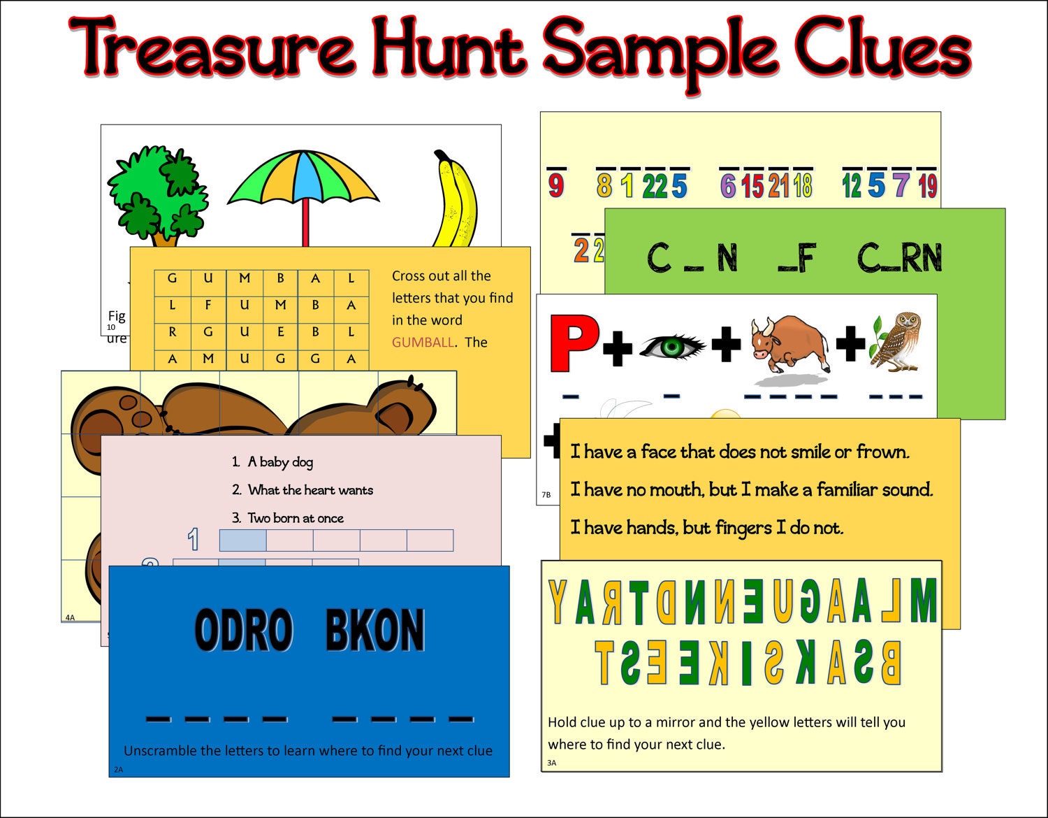 DIY Treasure Hunt Clues for Kids