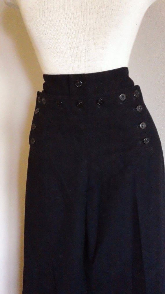 40s Wool Navy Sailor 13 button Pants by CompanyV on Etsy