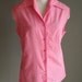 RESERVED BOMBSHELBETTY 60s hot pink Sleeveless Summer Camp Shirt