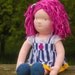 waldorf doll called Jayne , she is 16" tall , soft cloth doll