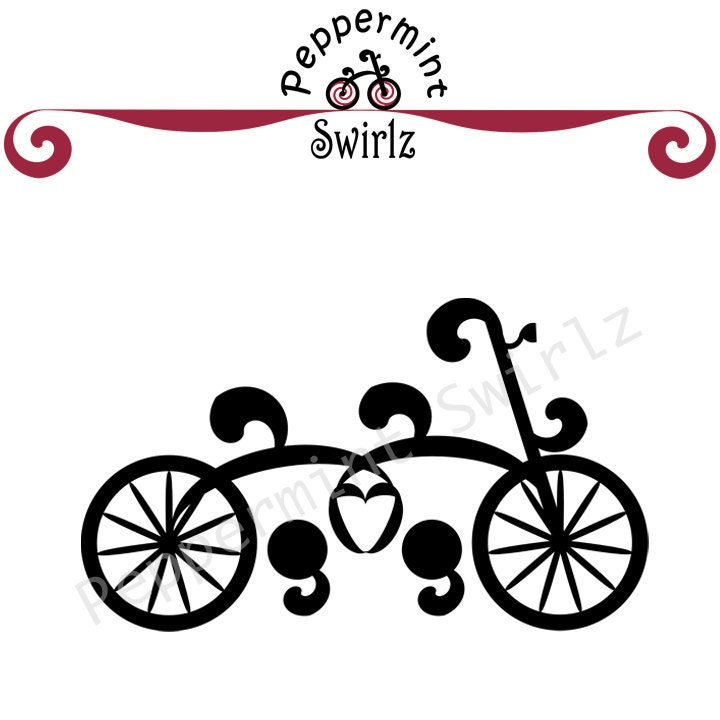 bicycle built for two clipart - photo #9