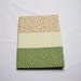 Fabric Covered Journal in Beige and Green Calico