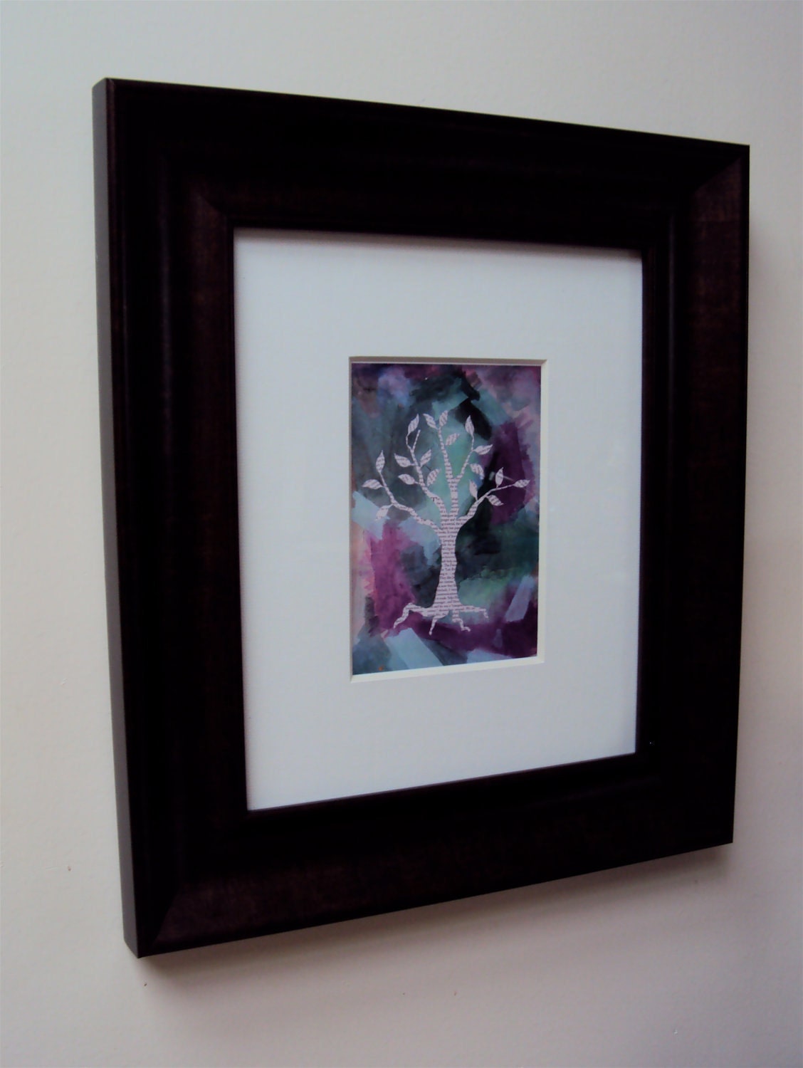 EcoNewspaper Tree Archival Art Print Recycle Environment